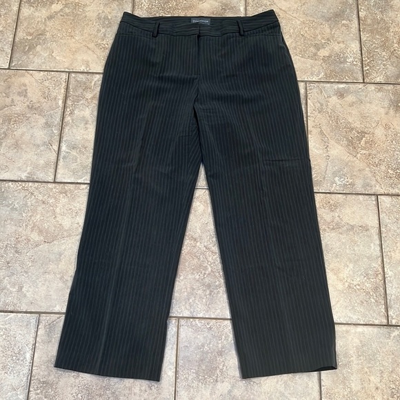 Covington Pants - Covington Vanessa pants, dark grey pinstripe, size 14 GUC!